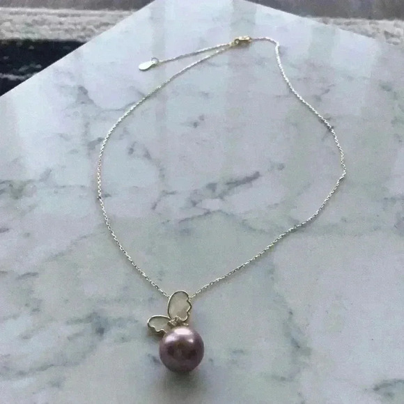 Custom Made 12mm Genuine Pearl Necklace - Picture 2 of 13
